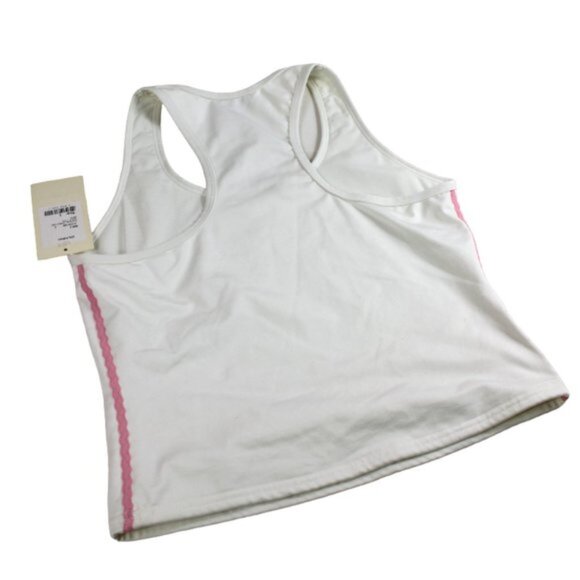 Lilly Pulitzer Court White With Pink Accent Power Tank Size Large (NWT) - Picture 5 of 7